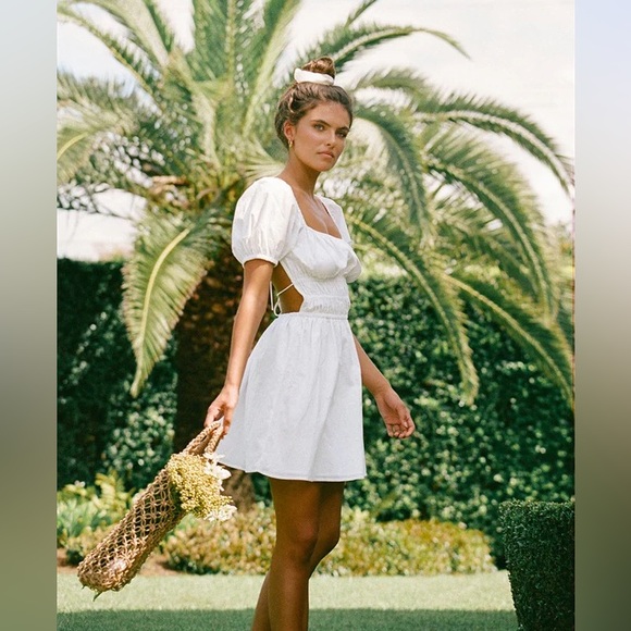 Sabo Skirt Dresses & Skirts - Sabo - Yasmin Dress - NWT - White Puff Sleeve Dress